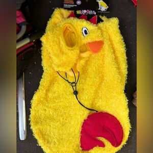 Vibrant Yellow Chicken Costume for Dogs Sz medium new with tags